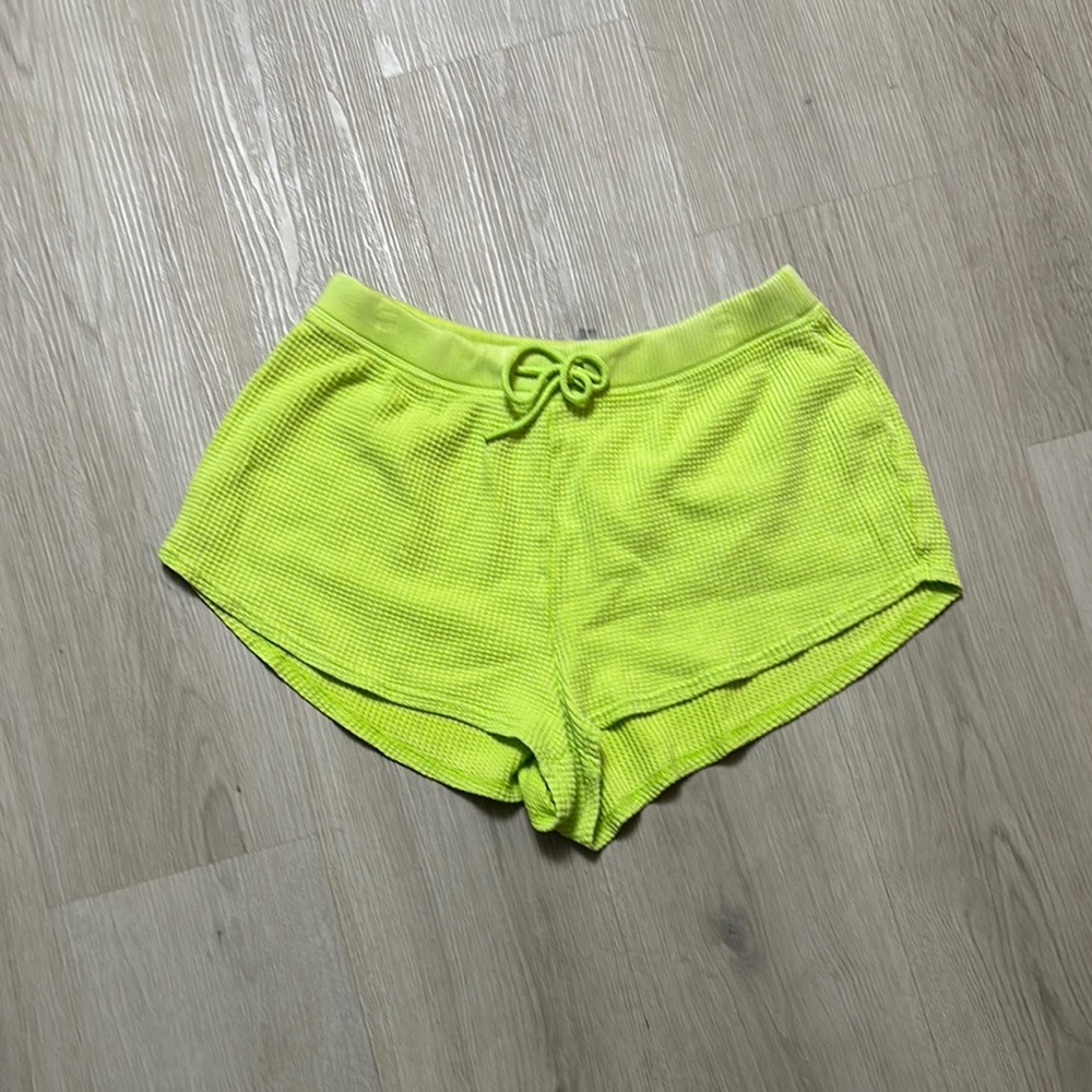 Aerie Green Athletic Shorts Lightweight Elastic Waist